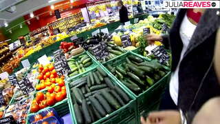 Seks dubur di dapur selepas mendapat panas dengan barangan runcit