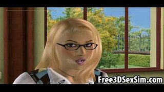 Moto 3D schoolgirl licking ya ebony watoto wachanga tight pussy